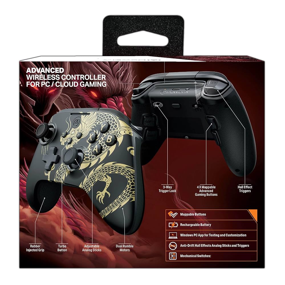 PowerA バトルドラゴン・プロ・ワイヤレスコントローラー バトルドラゴン・プロ ルメクトラ ワイヤレスコントローラー(PC&